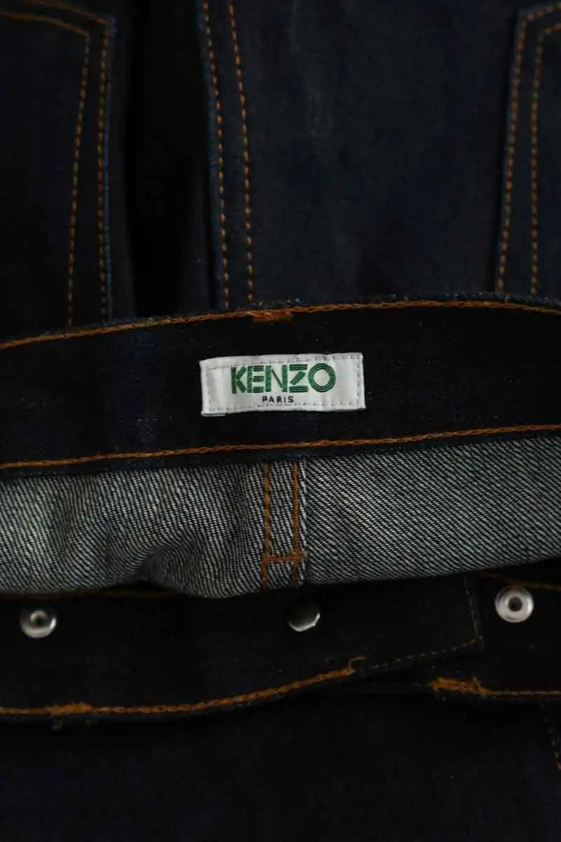 Jean droit Kenzo Bleu en Coton