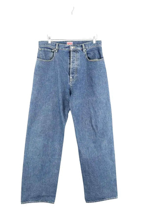 Jean droit Kenzo Bleu en Coton, taille M - Seconde Main