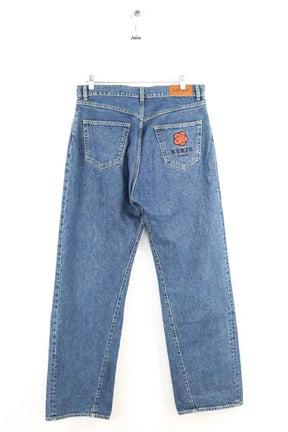Jean droit Kenzo Bleu en Coton