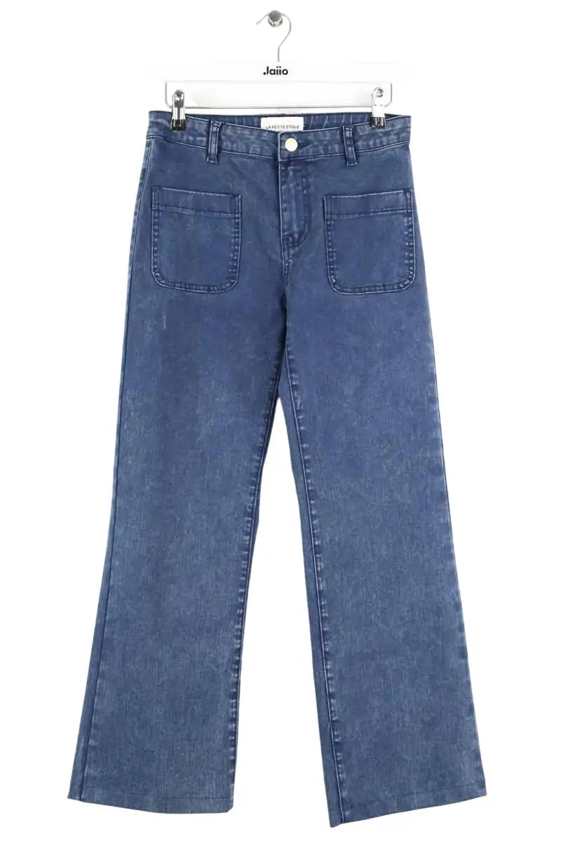 Jean droit La Petite Étoile Bleu en Coton, taille M - Seconde Main