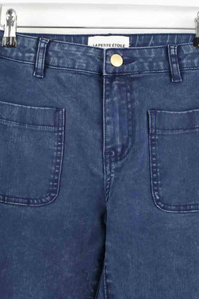 Jean droit La Petite Étoile Bleu en Coton
