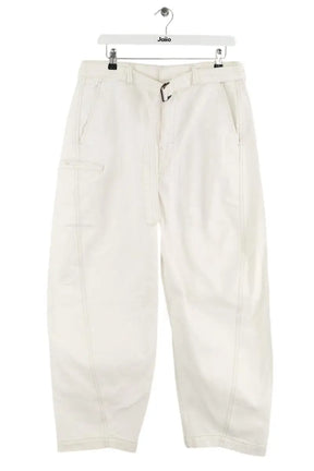 Jean droit Lemaire Blanc en Coton, taille S - Seconde Main