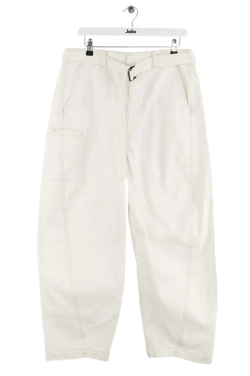 Jean droit Lemaire Blanc en Coton, taille S - Seconde Main