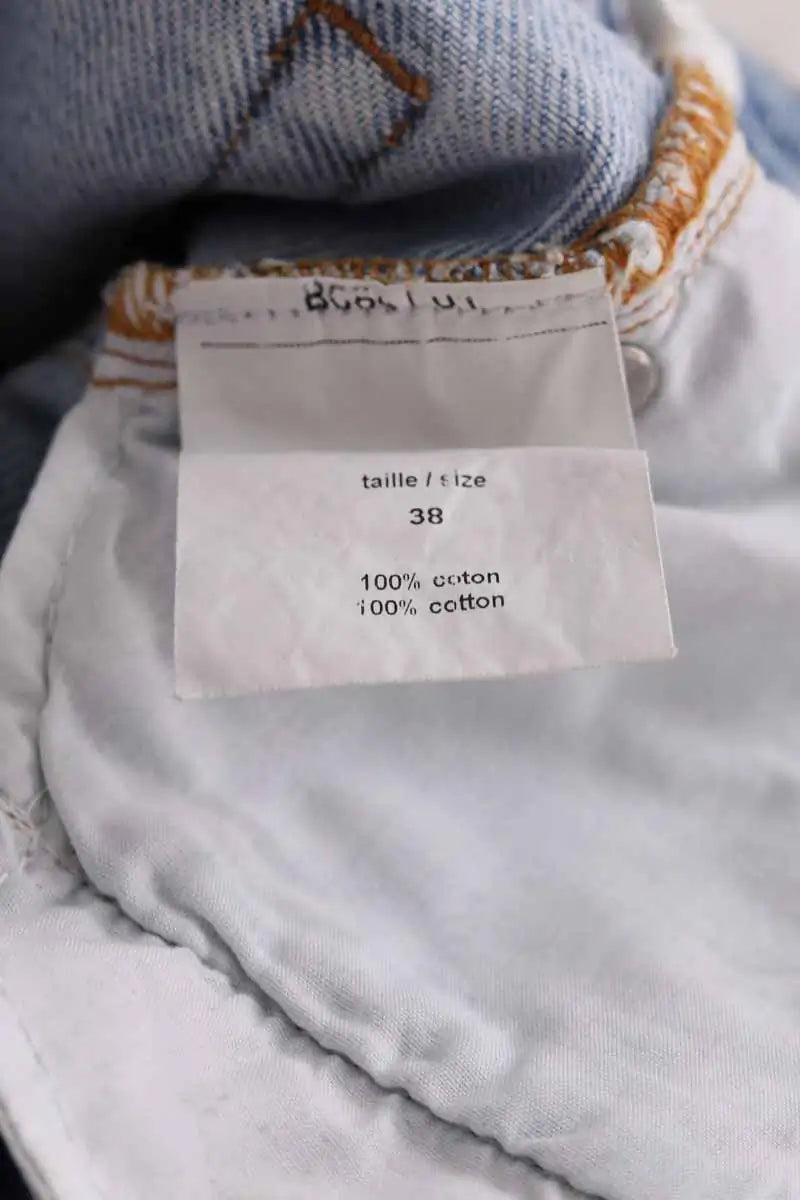 Jean droit Leon & Harper Bleu en Coton