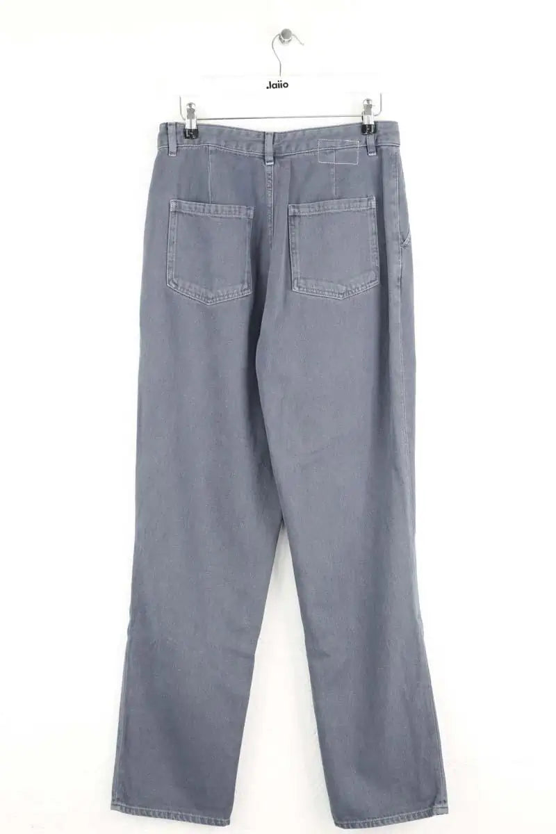 Jean droit Leon & Harper Gris en Coton