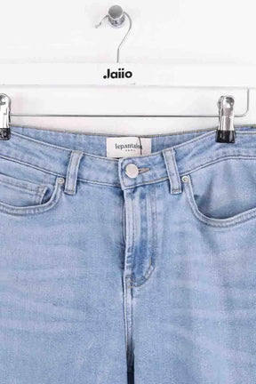Jean droit Lepantalon Bleu en Coton