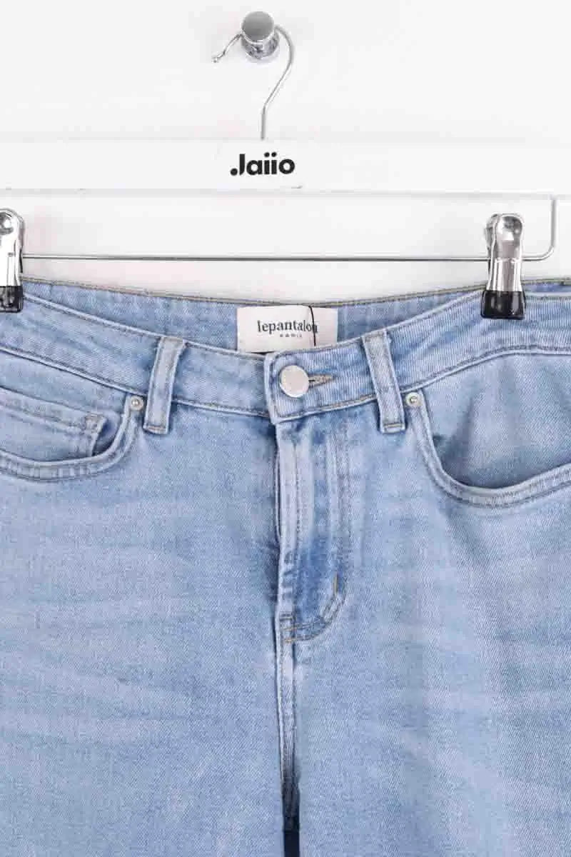 Jean droit Lepantalon Bleu en Coton