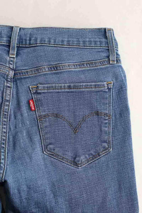 Jean droit Levi's 314 Shaping straight Bleu en Coton