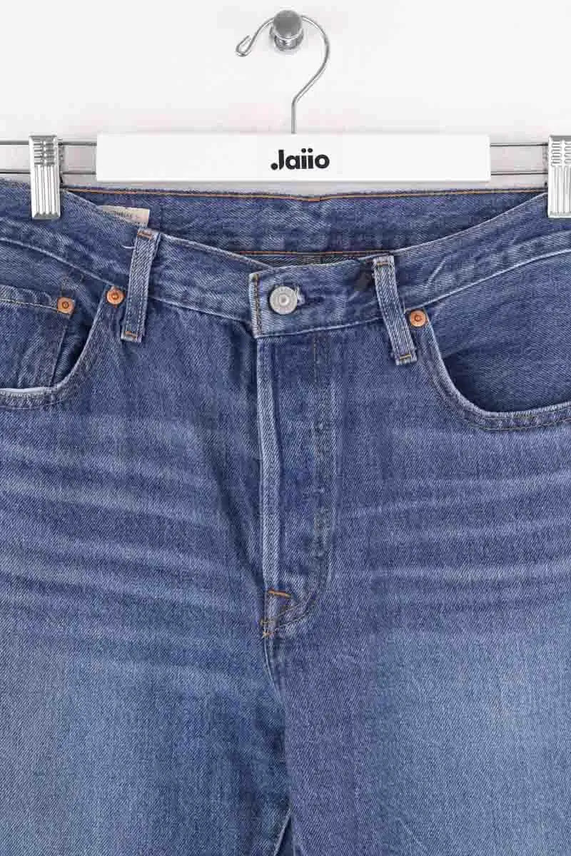 Jean droit Levi's 501 Bleu en Coton