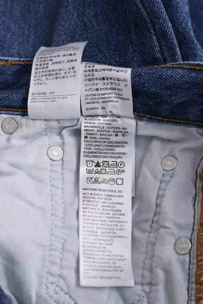 Jean droit Levi's 501 Bleu en Coton