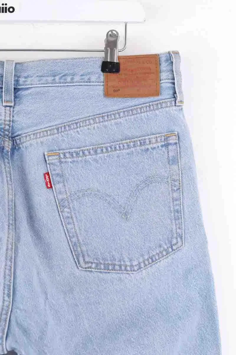 Jean droit Levi's 501 Bleu en Coton