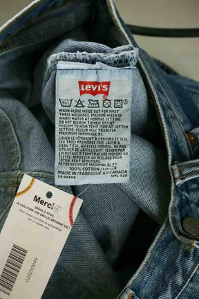 Jean droit Levi's 501 Bleu en Coton