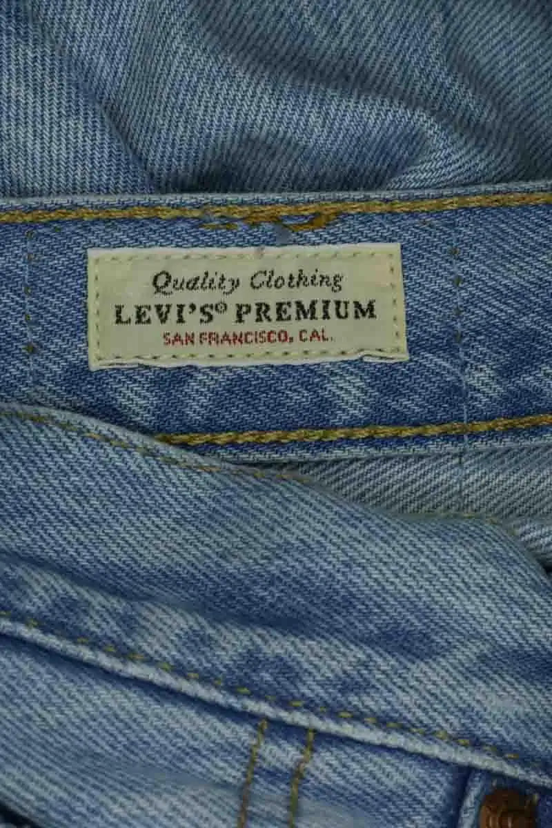 Jean droit Levi's 501 Bleu en Coton