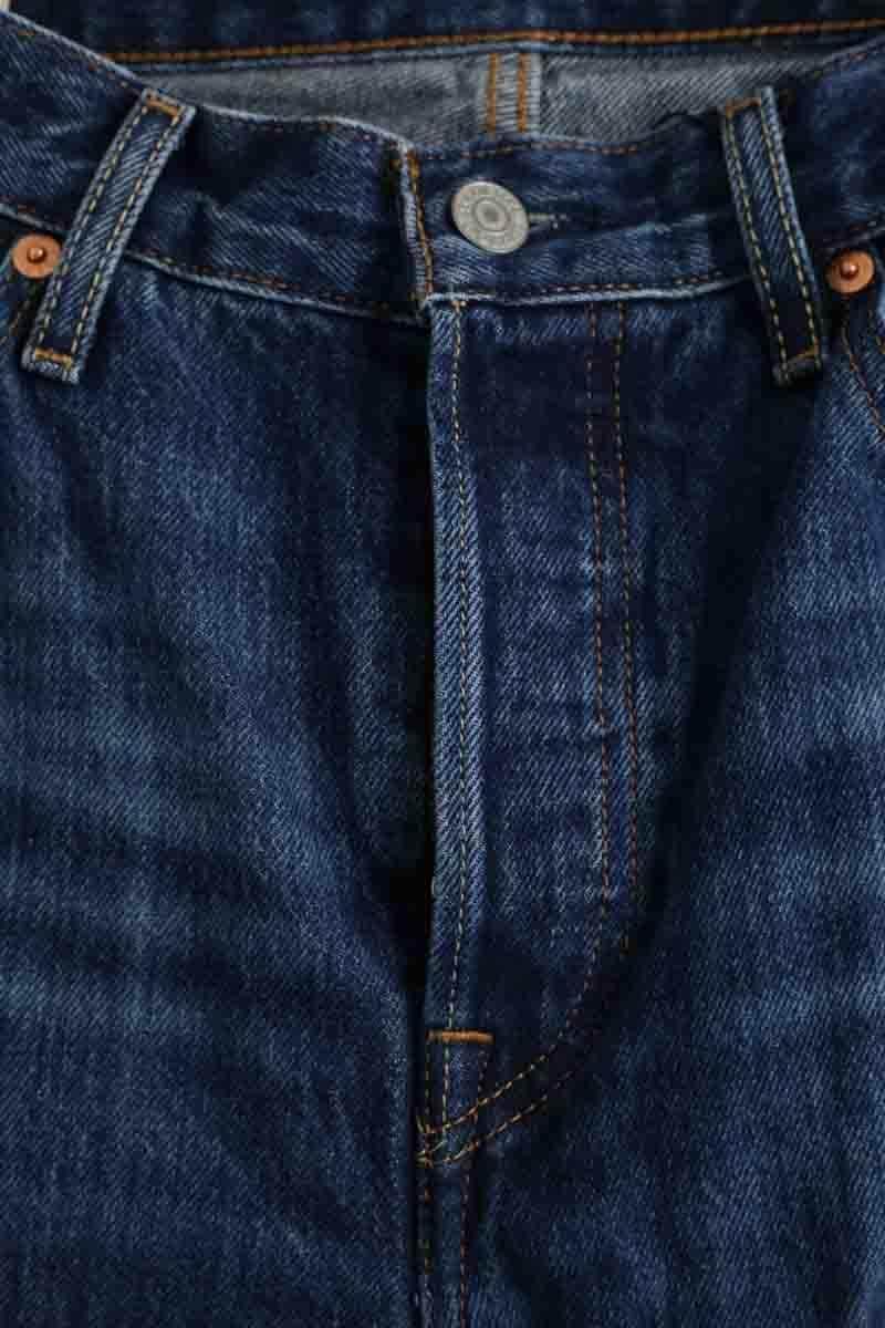 Jean droit Levi's 501 Bleu en Coton