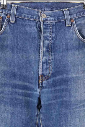Jean droit Levi's 501 Bleu en Coton