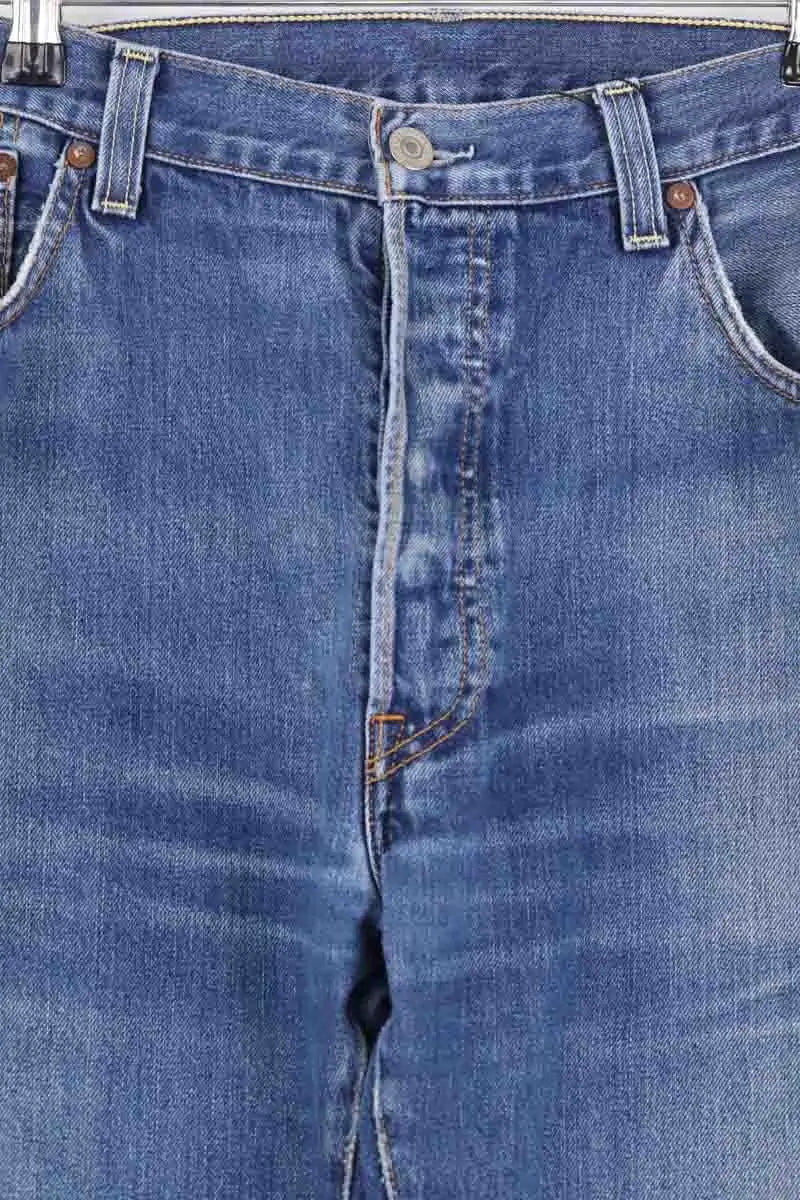 Jean droit Levi's 501 Bleu en Coton
