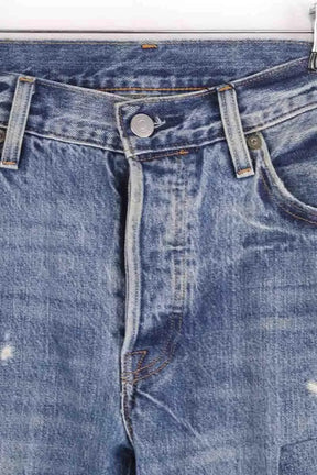 Jean droit Levi's 501 Bleu en Coton
