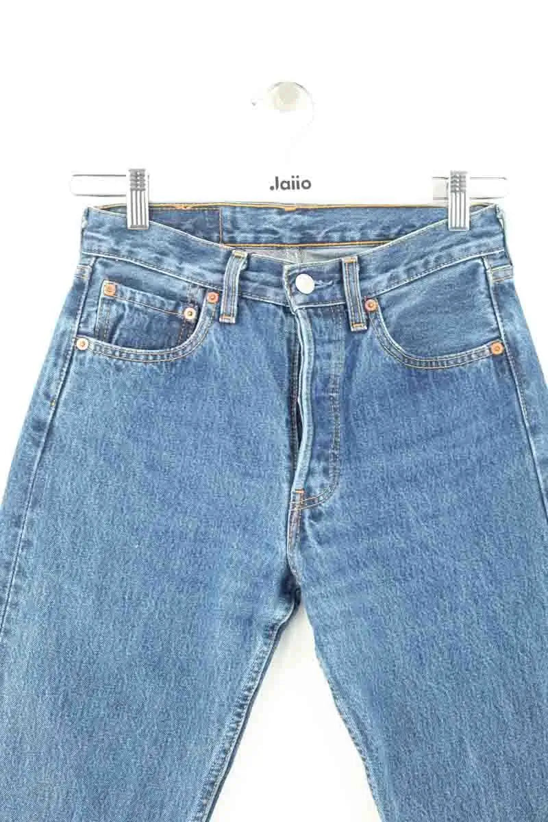 Jean droit Levi's 501 Bleu en Coton