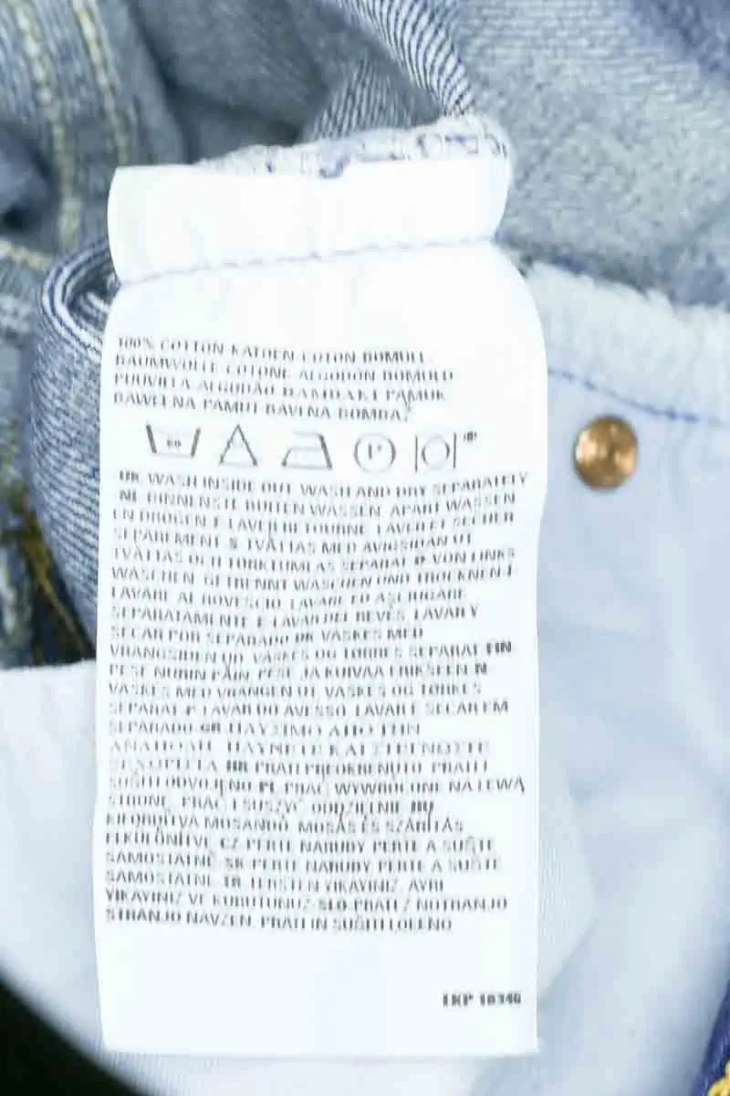 Jean droit Levi's 501 Bleu en Coton