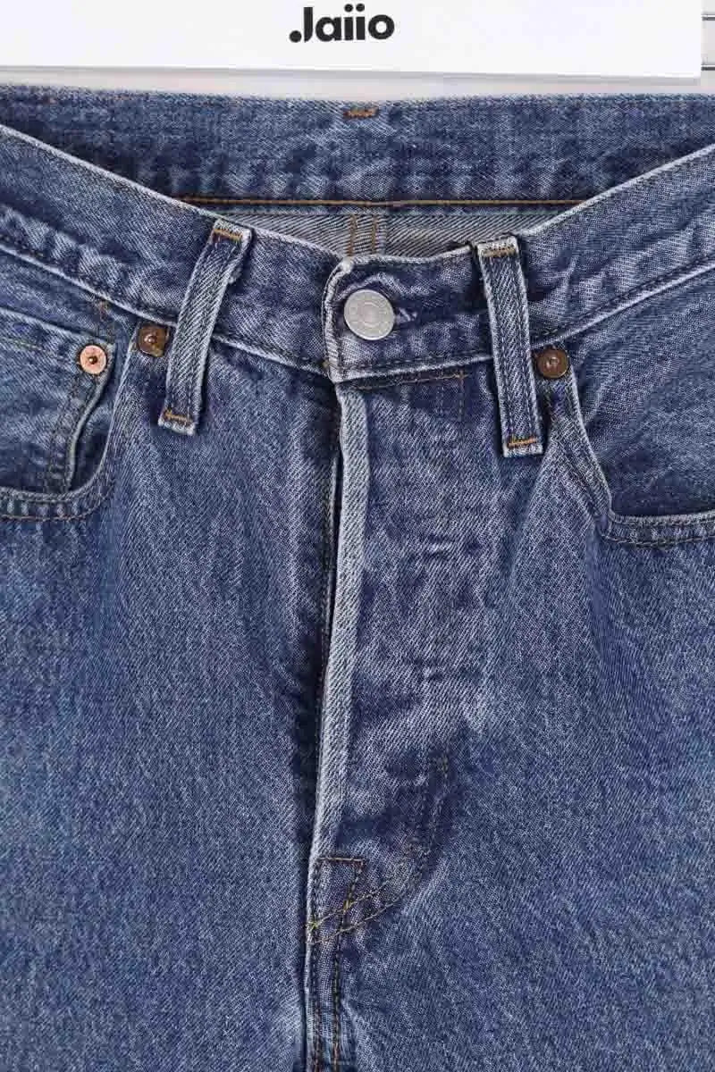 Jean droit Levi's 501 Bleu en Coton