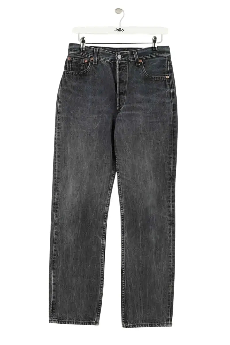 Jean droit Levi's 501 Gris en Coton, taille M - Seconde Main