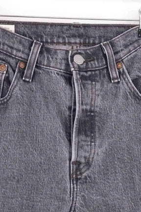 Jean droit Levi's 501 Gris en Coton