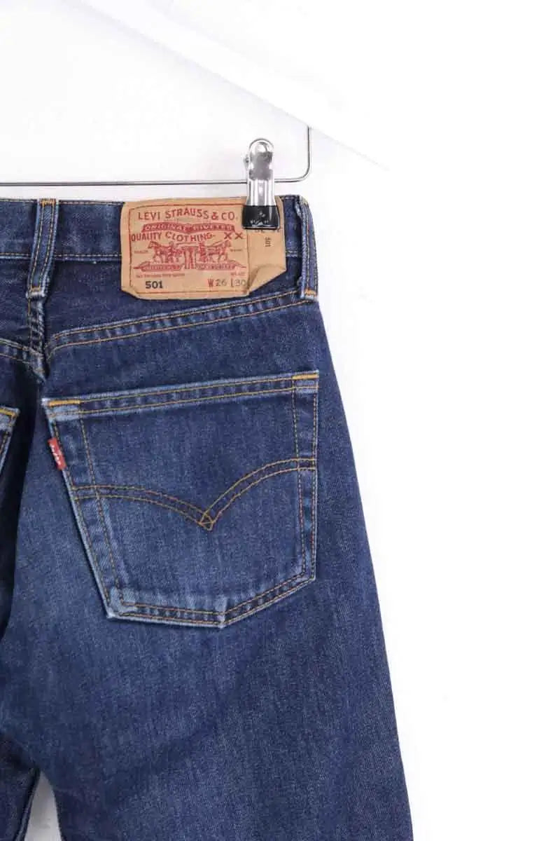Jean droit Levi's 501 Marine en Coton