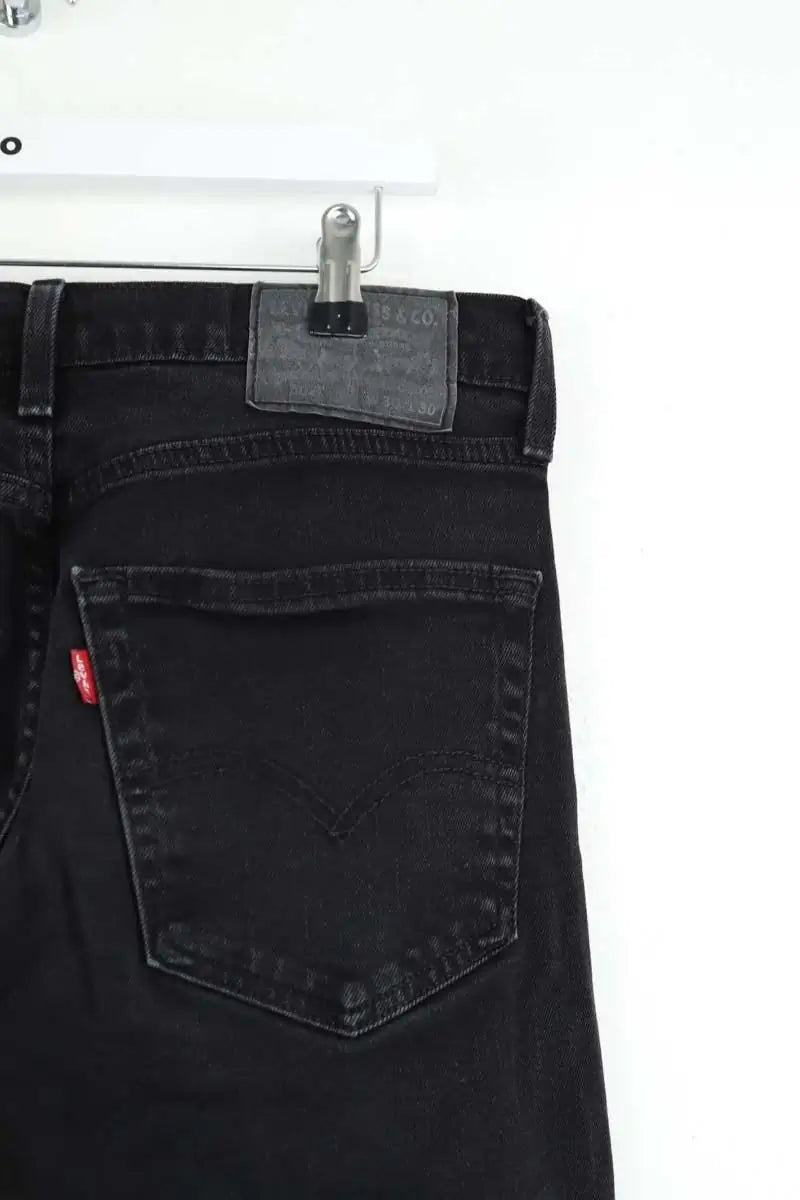 Jean droit Levi's 502 Noir en Coton