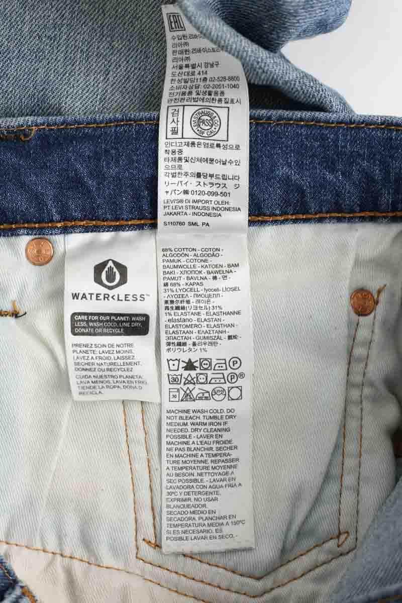 Jean droit Levi's 512 Bleu en Coton