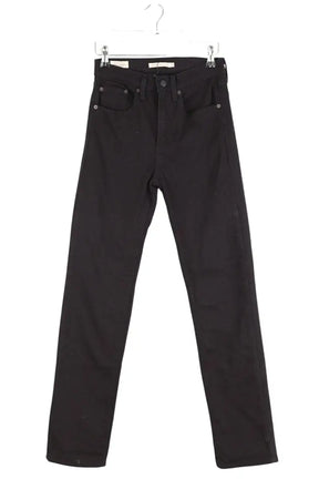 Jean droit Levi's 724 high rise straight Noir en Coton, taille XS - Seconde Main