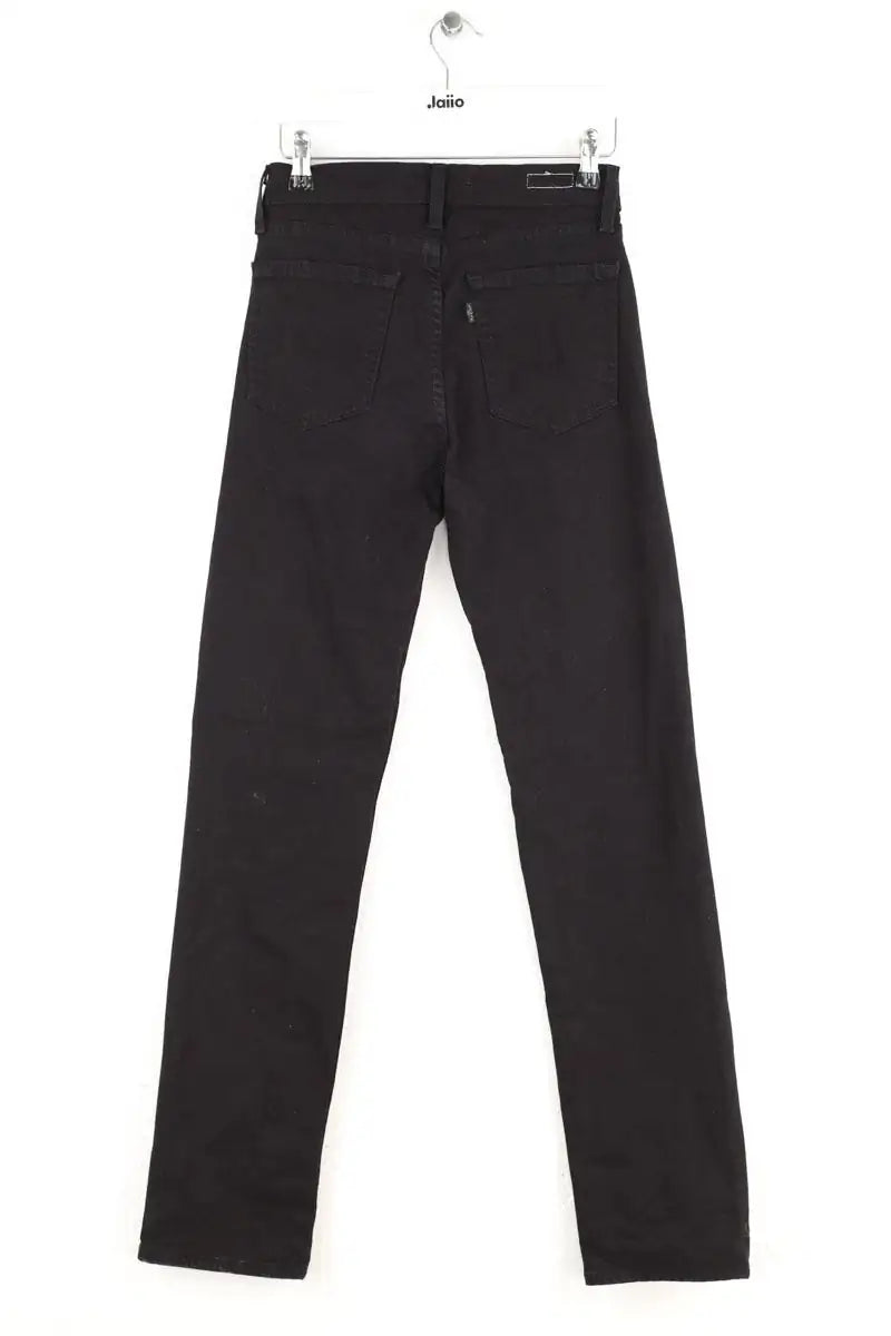 Jean droit Levi's 724 high rise straight Noir en Coton