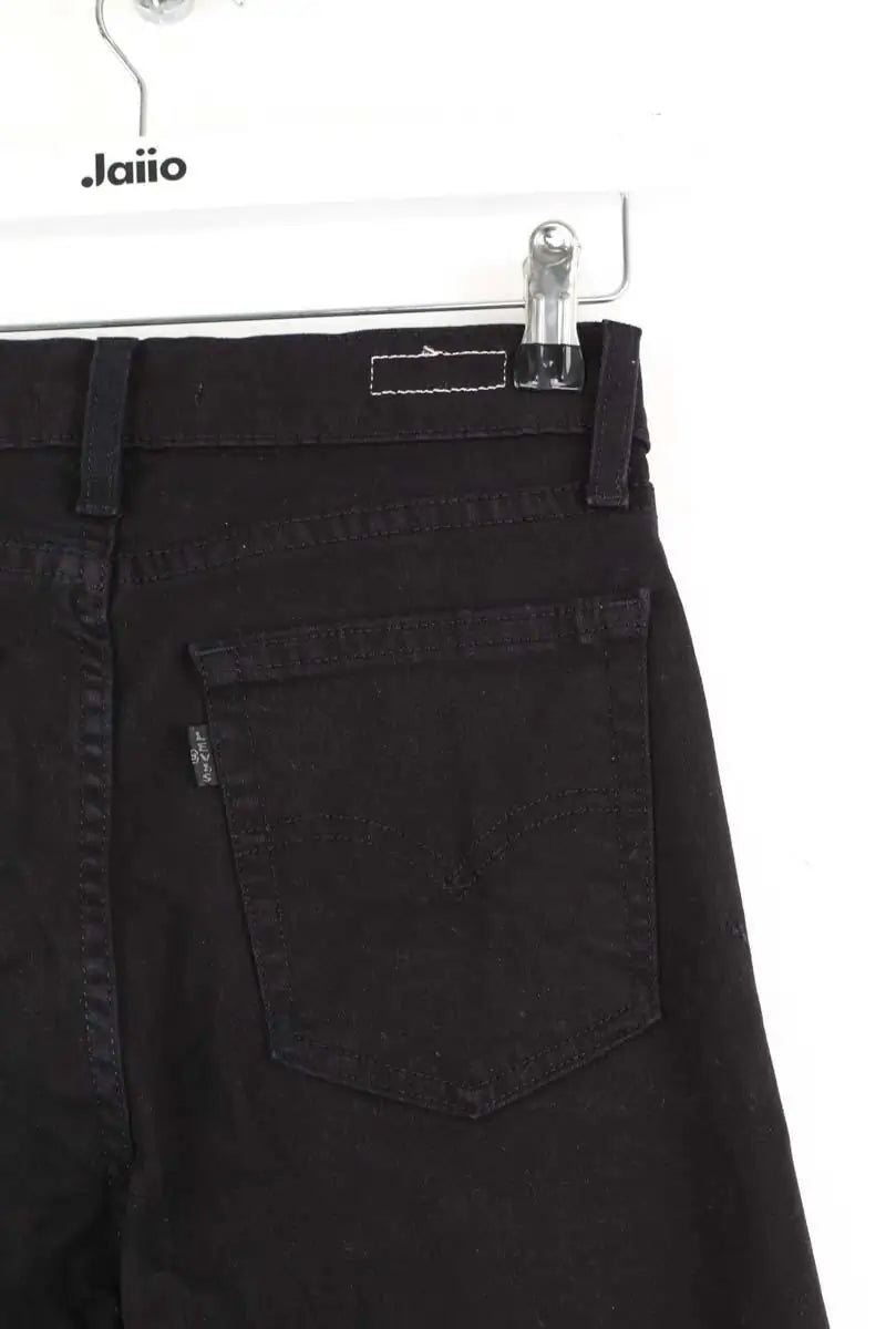 Jean droit Levi's 724 high rise straight Noir en Coton