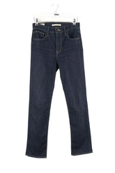 Jean droit Levi's 724 Marine en Coton, taille XS - Seconde Main