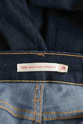 Jean droit Levi's 724 Marine en Coton