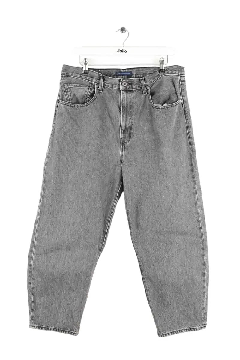 Jean droit Levi's Barrel Gris en Coton, taille XL - Seconde Main
