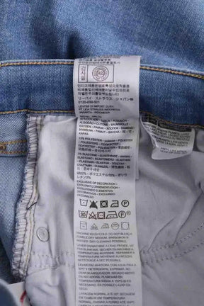 Jean droit Levi's Bleu en Coton
