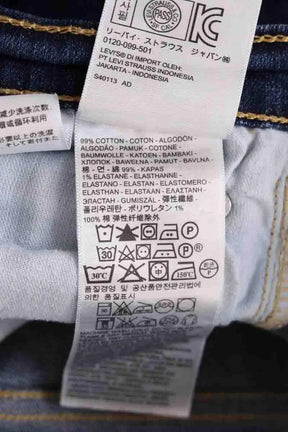 Jean droit Levi's Bleu en Coton