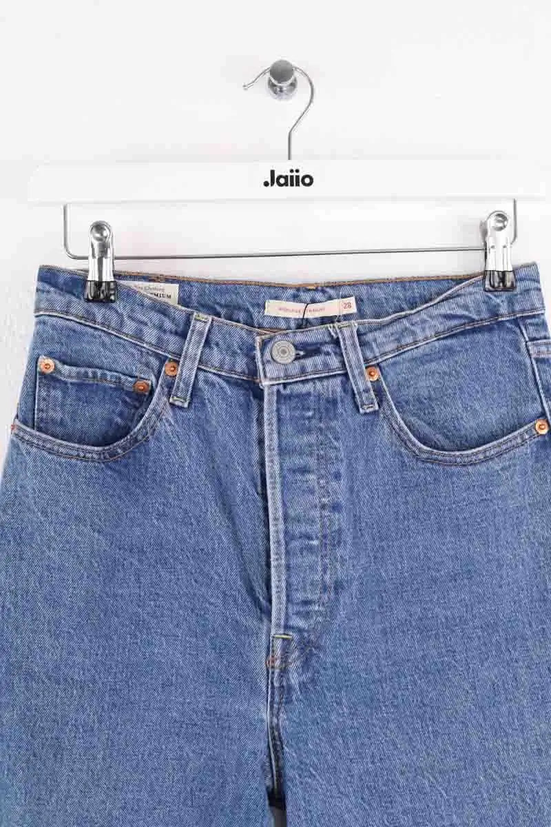 Jean droit Levi's Bleu en Coton