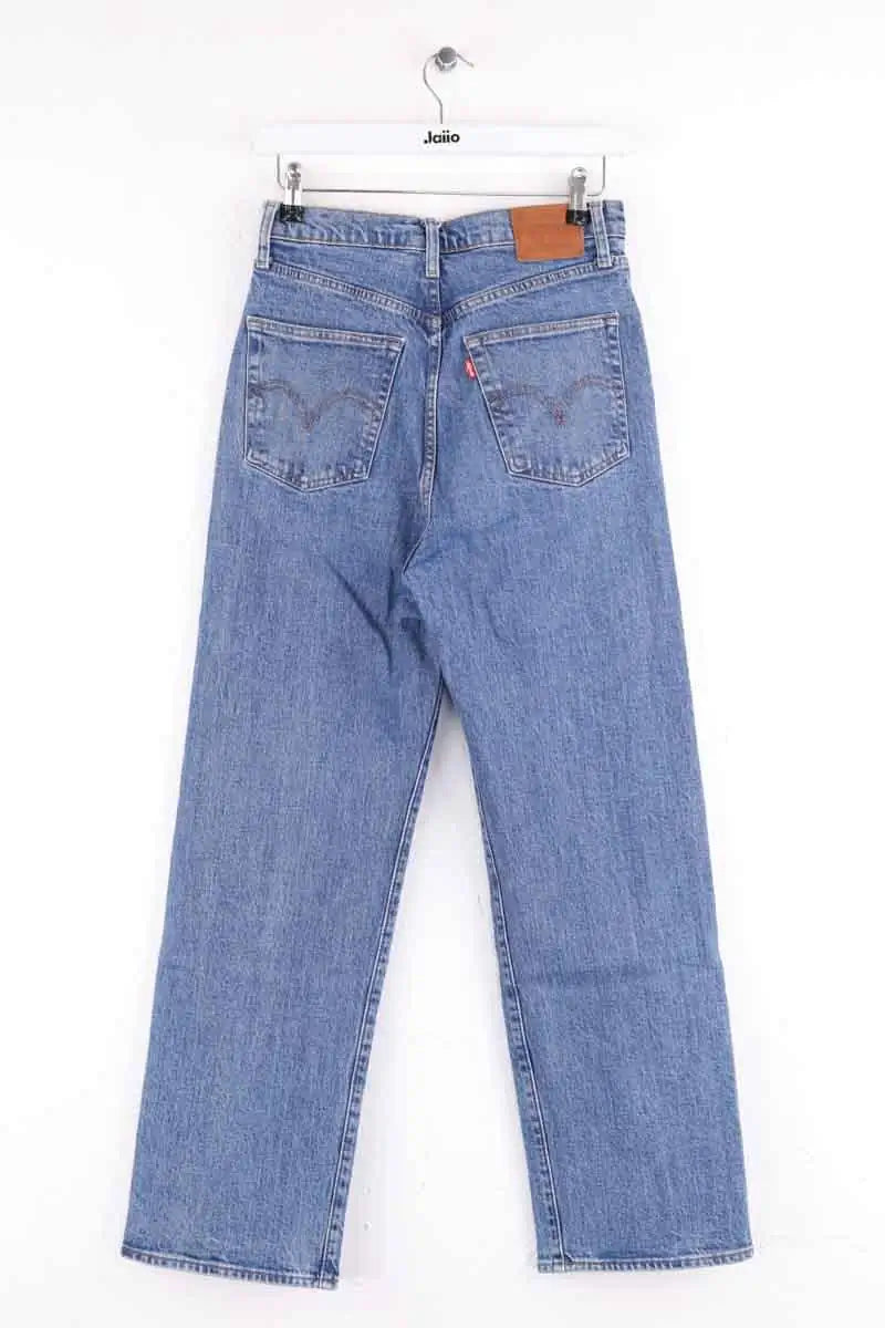 Jean droit Levi's Bleu en Coton