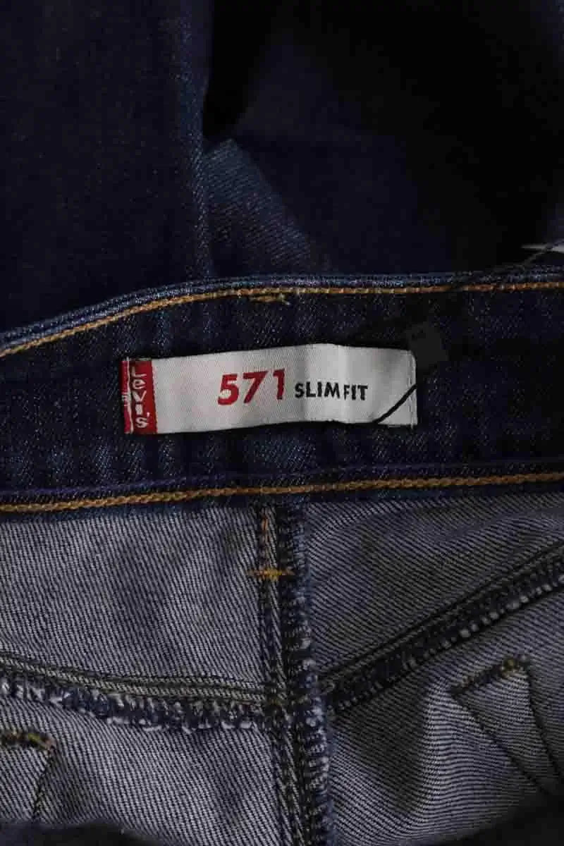 Jean droit Levi's Bleu en Coton
