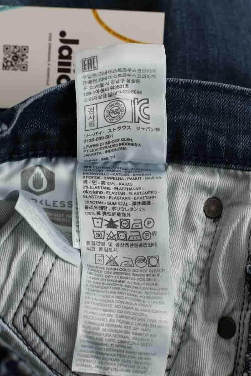 Jean droit Levi's Bleu en Coton
