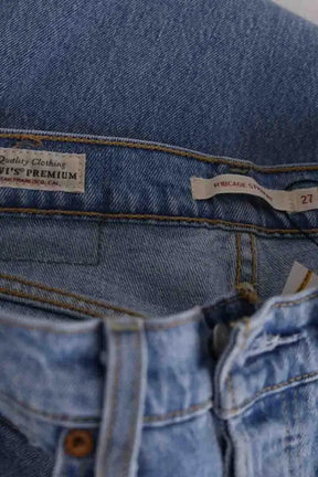 Jean droit Levi's Bleu en Coton