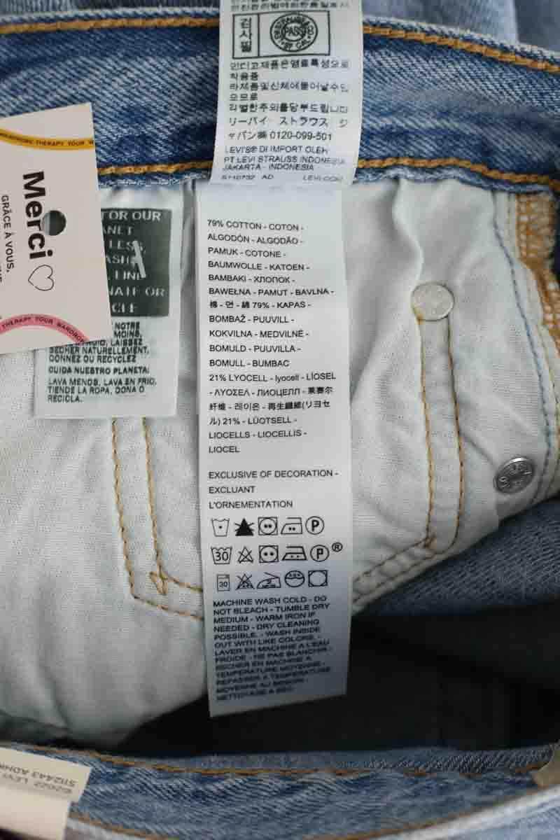 Jean droit Levi's Bleu en Coton