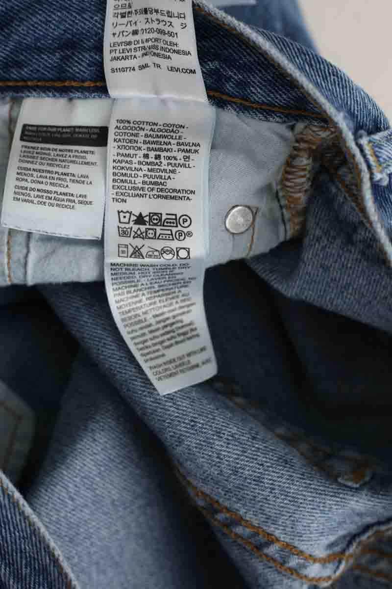 Jean droit Levi's Bleu en Coton
