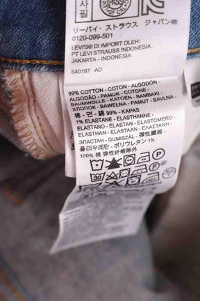 Jean droit Levi's bold curve Bleu en Coton