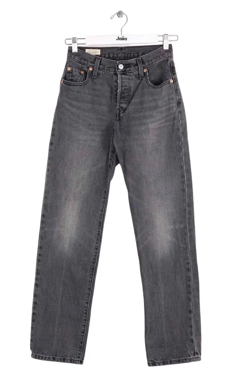 Jean droit Levi's Gris en Coton, taille XS - Seconde Main