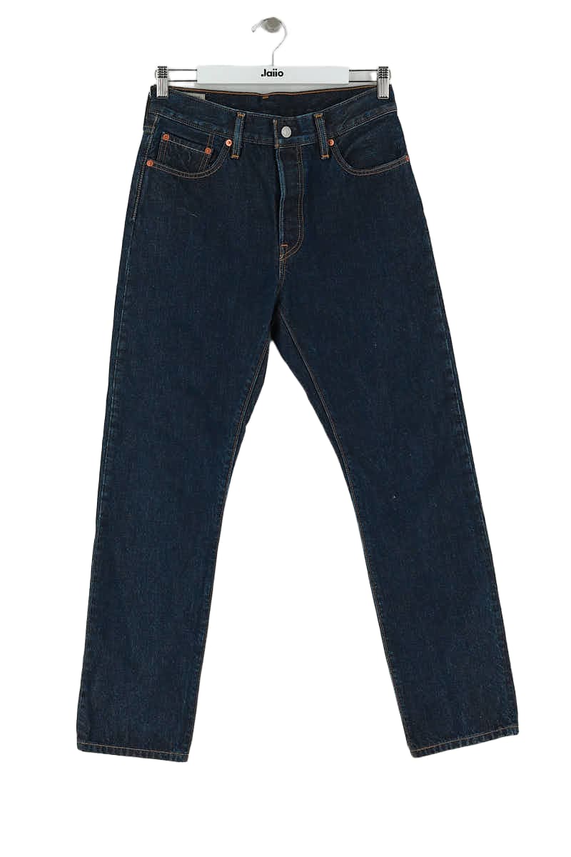 Jean droit Levi's Marine en Coton, taille S - Seconde Main