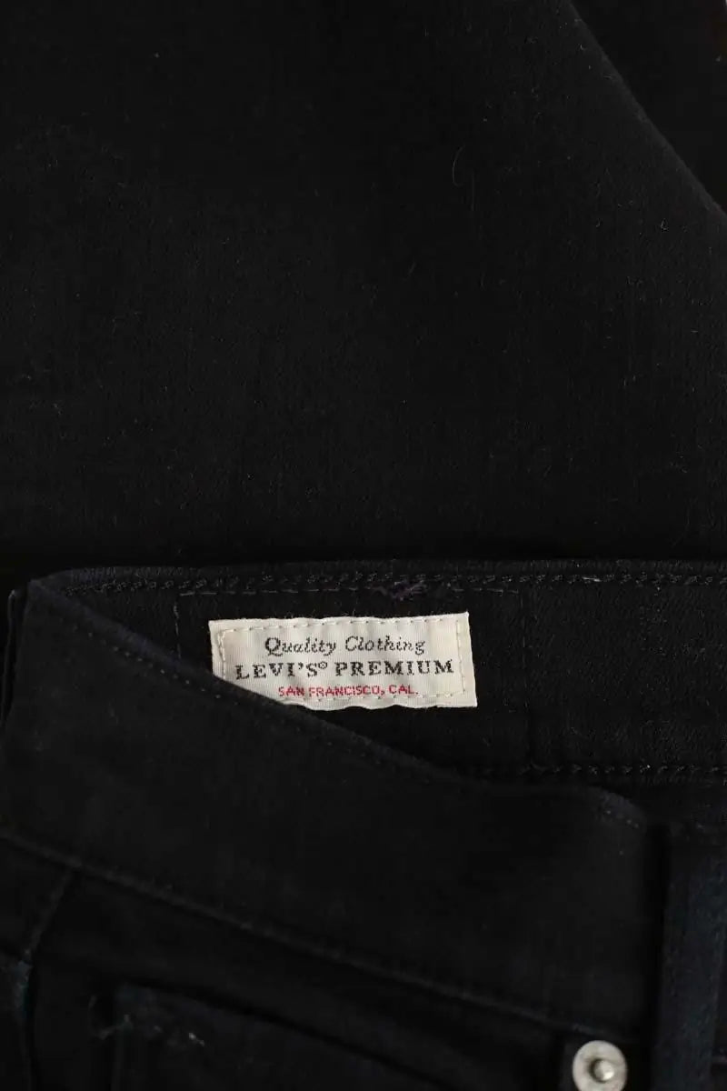Jean droit Levi's Noir en Coton - élasthanne