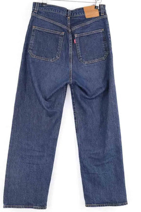Jean droit Levi's Ribcage straight ankle Bleu en Coton