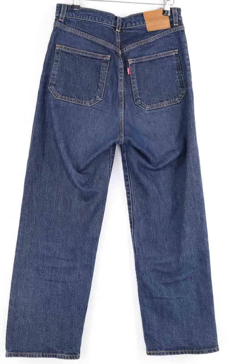 Jean droit Levi's Ribcage straight ankle Bleu en Coton